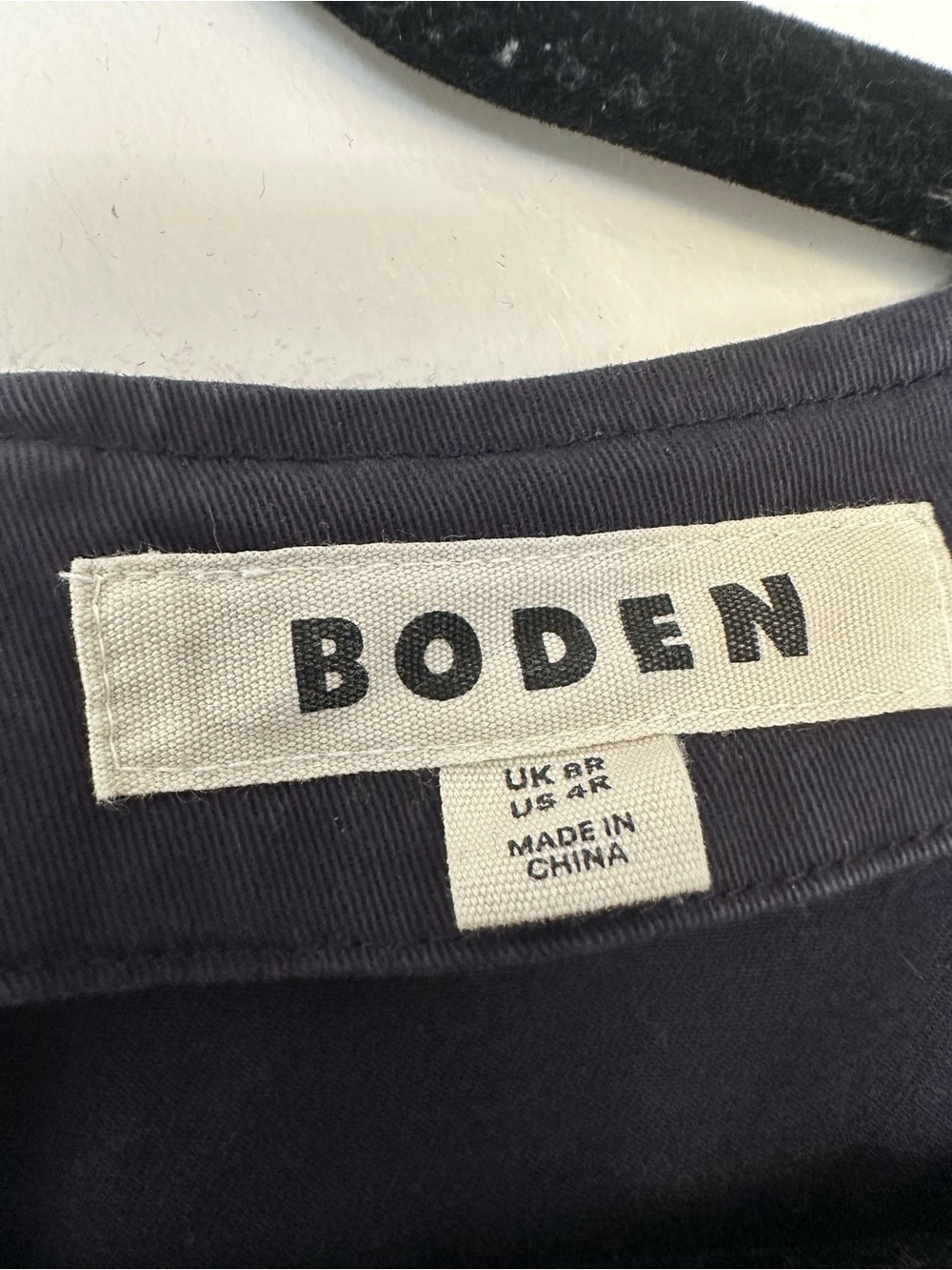 Boden Navy Helena Chino Dress Pencil V Neck Sleeveless - Picture 5 of 7